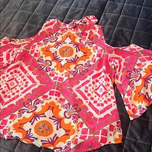 Chico's Vibrant Geometric Blouse